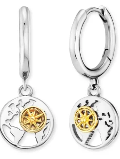 ENGELSRUFER Ohrschmuck-Creole Aloha Bicolor ERE-ALOHAWORLD-BI-CR