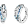 ENGELSRUFER Ohrschmuck-Creole Infinity Silber Zirkonia Blau ERE-OCEAN-ZIM-CR-16