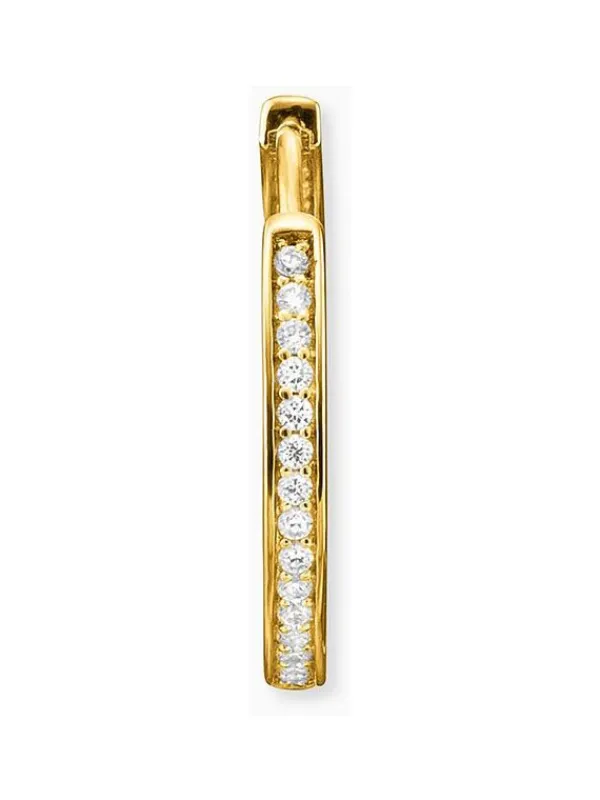 ENGELSRUFER Ohrschmuck-Creole Lisa Gold mit Zirkonia ERE-LISA-ZI-G-CR
