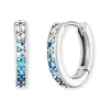 ENGELSRUFER Ohrschmuck-Creole Ocean Silber Zirkonia blau 13 mm ERE-OCEAN-ZIM-CR-13