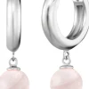 ENGELSRUFER Ohrschmuck-Creole Powerful Stone Rosenquarz ERE-RQ-CR