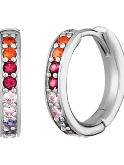 ENGELSRUFER Ohrschmuck-Creole Regenbogen Multicolor ERE-WARM-ZIM-CR-13