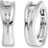 ENGELSRUFER Ohrschmuck-Creole Xena Silber mit Zirkonia ERE-XENA-ZI-CR-16