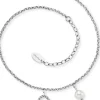 ENGELSRUFER Fußkettchen-Fußkette Herz Edelstahl mit Perle ERFS-HEART-PE
