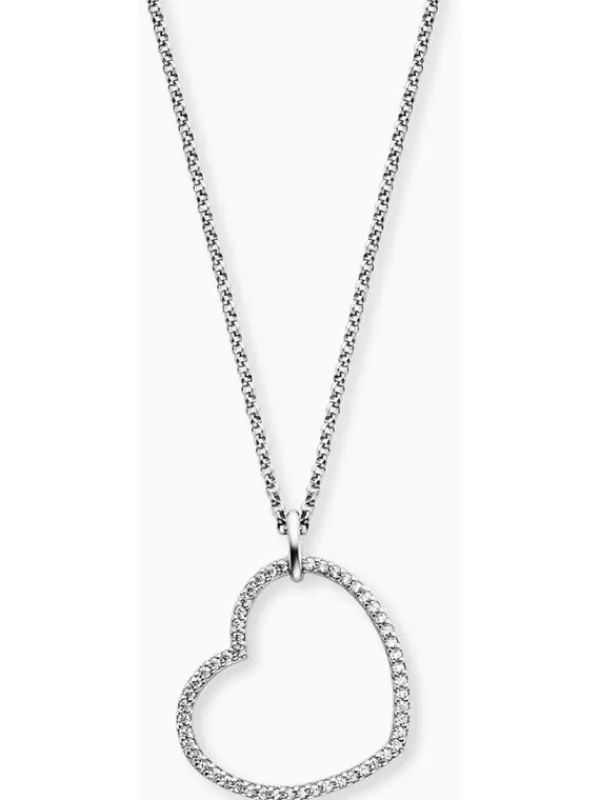 ENGELSRUFER Halsketten + Collier-Halskette Herz Zirkonia ERN-HEARTSHINY-ZI