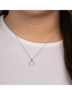 ENGELSRUFER Halsketten + Collier | Armreifen-Halskette Herz mit Zirkonia S ERN-HEARTSHINY-S-ZI