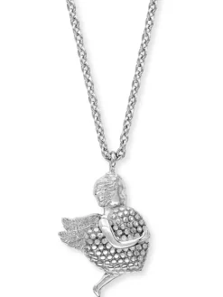 ENGELSRUFER Halsketten + Collier-Kette Engel Silber mit Heart ERN-ANGEL-HEART