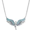 ENGELSRUFER Halsketten + Collier-Kette Engel Silber mit Zirkonia Multicolor ERN-FLYANGEL-ZIBL