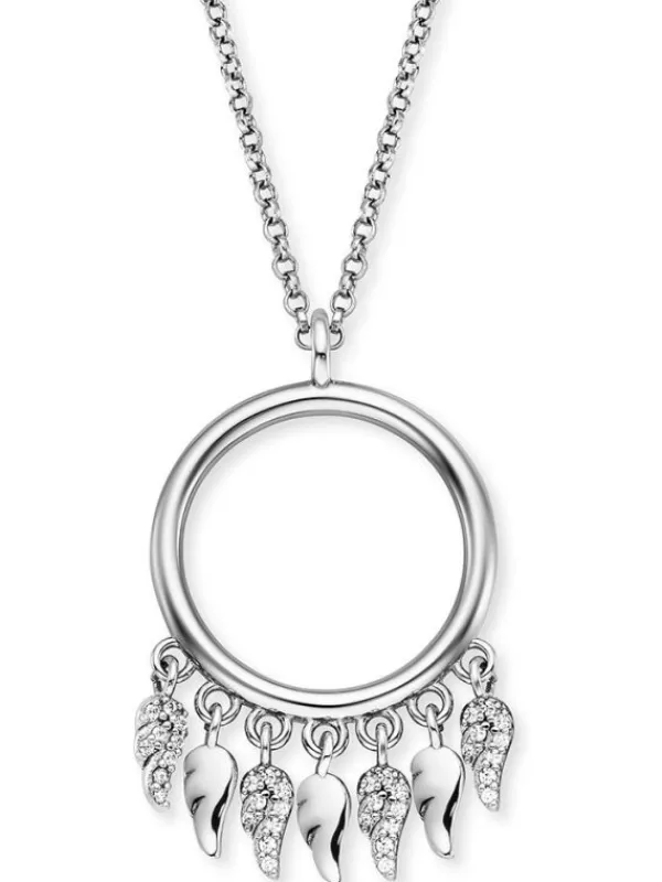 ENGELSRUFER Halsketten + Collier-Kette Flying Wings Silber mit Zirkonia ERN-FLYWING-ZI