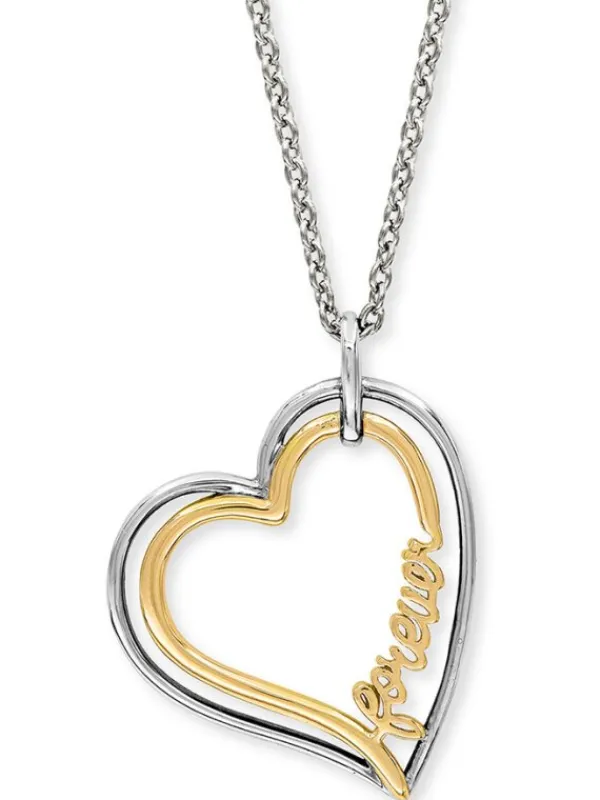 ENGELSRUFER Halsketten + Collier-Kette Forever Silber Bicolor ERN-FOREVER-BIG