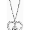 ENGELSRUFER Halsketten + Collier-Kette Lebensbaum im Herz mit Zirkonia ERN-HEARTTREE-ZI