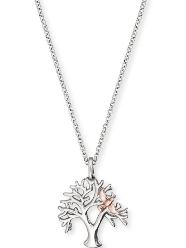 ENGELSRUFER Halsketten + Collier-Kette Lebensbaum Taube ERN-TREE-BIR