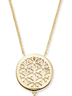 ENGELSRUFER Halsketten + Collier-Kette Lebensbaum Silber goldf. Perlmutt ERN-LILTREE-PE-G