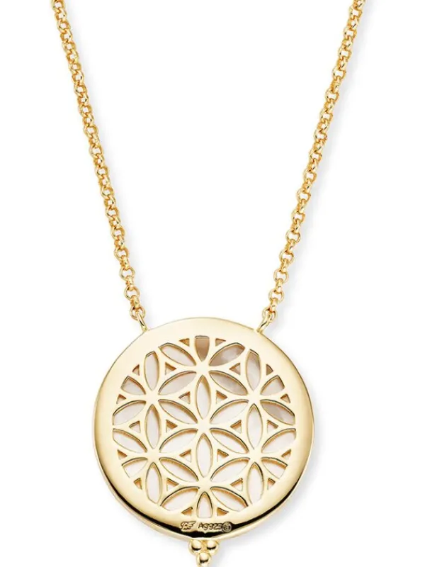 ENGELSRUFER Halsketten + Collier-Kette Lebensbaum Silber goldf. Perlmutt ERN-LILTREE-PE-G
