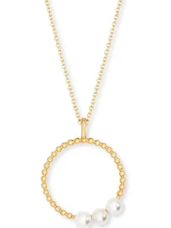 ENGELSRUFER Halsketten + Collier-Kette Muschelperlen goldf. ERN-PEARLS-G