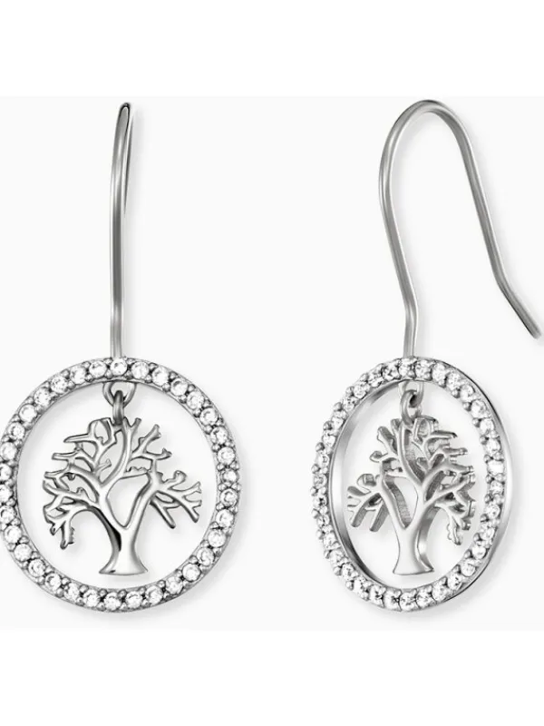 ENGELSRUFER Ohrschmuck-Ohrhänger Lebensbaum mit Zirkonia ERE-LILTREE-ZI-H