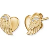 ENGELSRUFER Ohrschmuck-Ohrstecker Herzflügel plated ERE-LILHEARTWING-STG