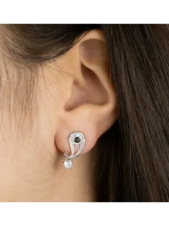 ENGELSRUFER Ohrschmuck-Ohrstecker Yin Yang Silber Zirkonia ERE-YIYA-ZI