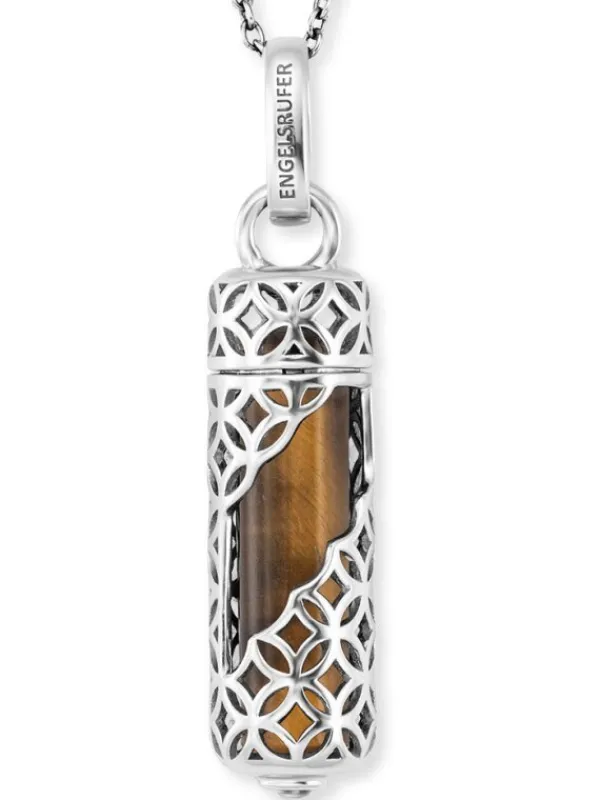 ENGELSRUFER Halsketten + Collier-Powerful Stone Tigerauge M 28 mm ERN-HEAL-TE-M
