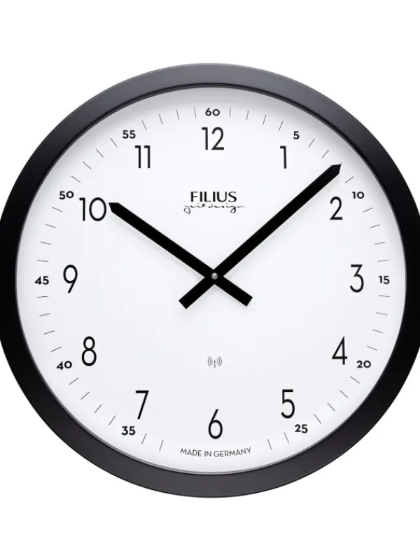 FILIUS Wecker + Co. | Wanduhren-Funk Wanduhr 40 cm 0303-7 Made in Germany 0303-7