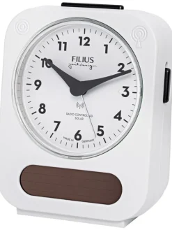 FILIUS Wecker + Co.-Funk-Solar Wecker Made in Germany weiß 0543-0