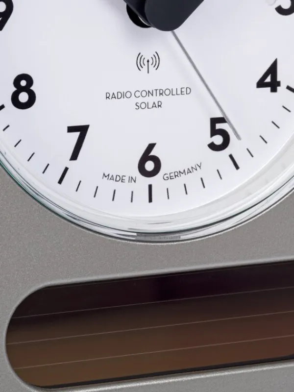 FILIUS Wecker + Co.-Funk-Solar Wecker Made in Germany grau 0543-14