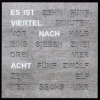 FILIUS Wanduhren-Wort Wanduhr Betongrau 40 cm 0402-7