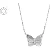 FOSSIL Halsketten + Collier-Butterflies Silber JFS00619040