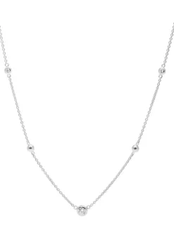 FOSSIL Halsketten + Collier-SILBER JFS00453040