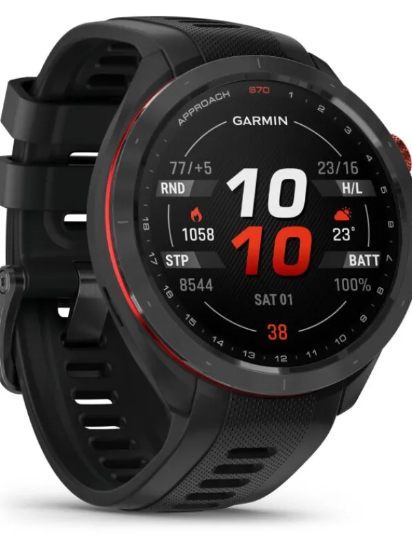 GARMIN Smartwatches | Herrenuhren-Approach® S70, schwarz, 47 mm, Golfuhr 010-02746-12