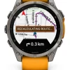 GARMIN Smartwatches | Herrenuhren-fēnix® 8 - 47 mm AMOLED Sapphire Graphit/Titanium Titan 010-02904-11
