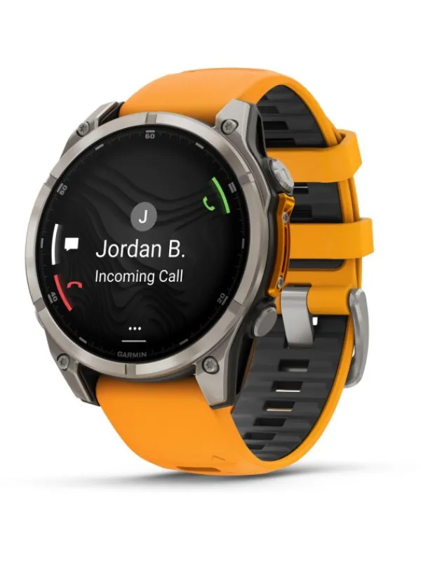 GARMIN Smartwatches | Herrenuhren-fēnix® 8 - 47 mm AMOLED Sapphire Graphit/Titanium Titan 010-02904-11