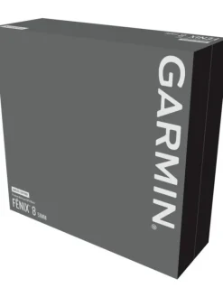GARMIN Smartwatches-fēnix® 8 - 51 mm AMOLED Sapphire Graphit/Carbongrau Titan Lederarmband 010-02905-40