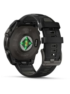 GARMIN Smartwatches | Herrenuhren-fēnix® 8 - 47 mm Solar Sapphire Graphit/Carbongrau Titan DLC 010-02906-11
