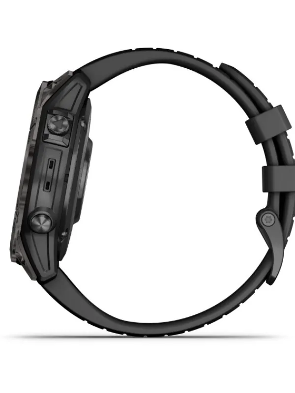 GARMIN Smartwatches | Herrenuhren-FĒNIX® 7 Pro – 47mm - Sapphire Solar Edition, Schwarz/Carbongrau Titan 010-02777-11