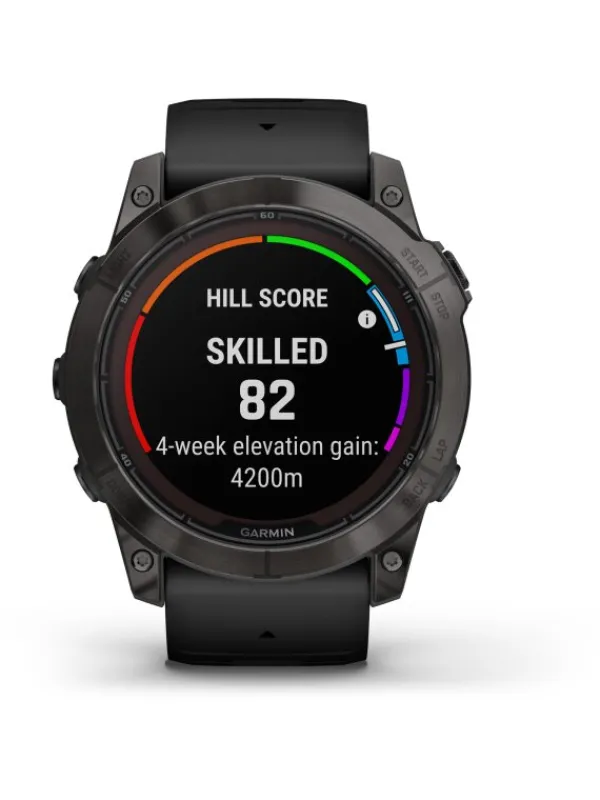 GARMIN Herrenuhren | Damenuhren-FĒNIX® 7X Pro - 51mm – Saphir Solar Edition, schwarz/carbongrau Titan 010-02778-11