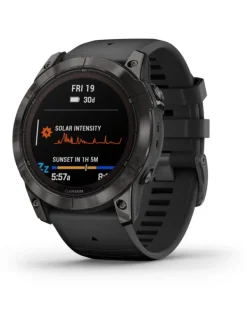 GARMIN Herrenuhren | Damenuhren-FĒNIX® 7X Pro - 51mm – Saphir Solar Edition, schwarz/carbongrau Titan 010-02778-11