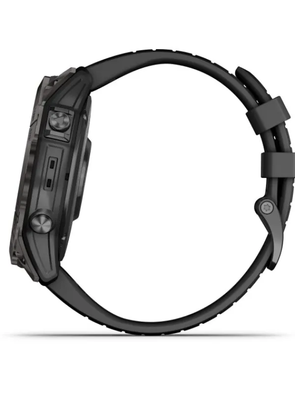 GARMIN Herrenuhren | Damenuhren-FĒNIX® 7X Pro - 51mm – Saphir Solar Edition, schwarz/carbongrau Titan 010-02778-11