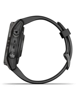 GARMIN Herrenuhren | Damenuhren-FĒNIX® 7S Pro - 42mm – Sapphire Solar Edition, Schwarz/Carbongrau Titan 010-02776-11