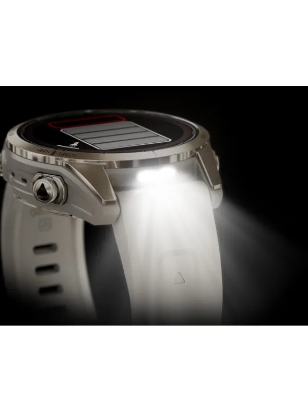 GARMIN Herrenuhren | Damenuhren-FĒNIX® 7S Pro - 42mm – Sapphire Solar Edition, Beige/Softgold Silikon 010-02776-15