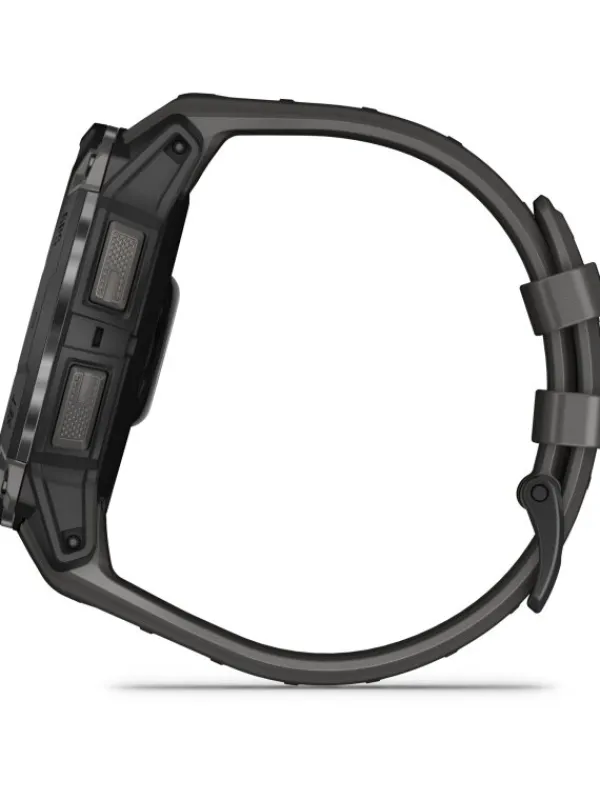 GARMIN Herrenuhren | Damenuhren-Instinct® 3 AMOLED - 50 mm, Schwarz, mit Silikon-Wechselarmband 26 mm Kohle 010-03020-00