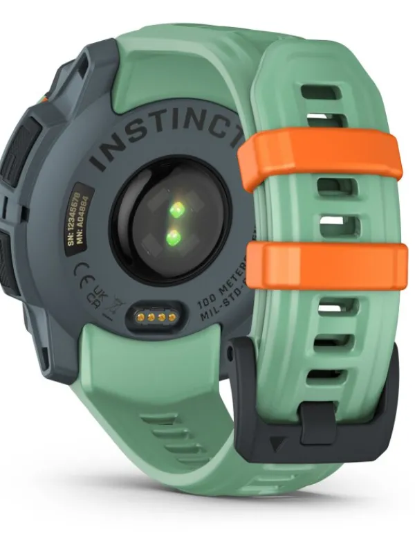 GARMIN Damenuhren-Instinct® 3 AMOLED - 45 mm, Twilight/Neo Tropic, limitiert, mit Silikon-Wechselarmband 22 mm Neo Tropic 010-02936-01
