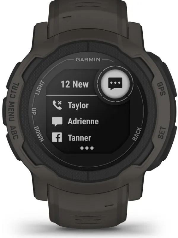 GARMIN Smartwatches | Herrenuhren-Instinct® 2 schiefergrau, 45 mm, Silikonband 010-02626-00