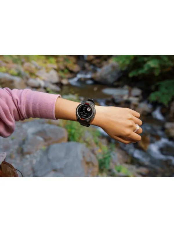 GARMIN Herrenuhren | Damenuhren-Instinct® 3 Solar - 45 mm, Schwarz, mit Silikon-Wechselarmband 22 mm Schwarz 010-02934-00