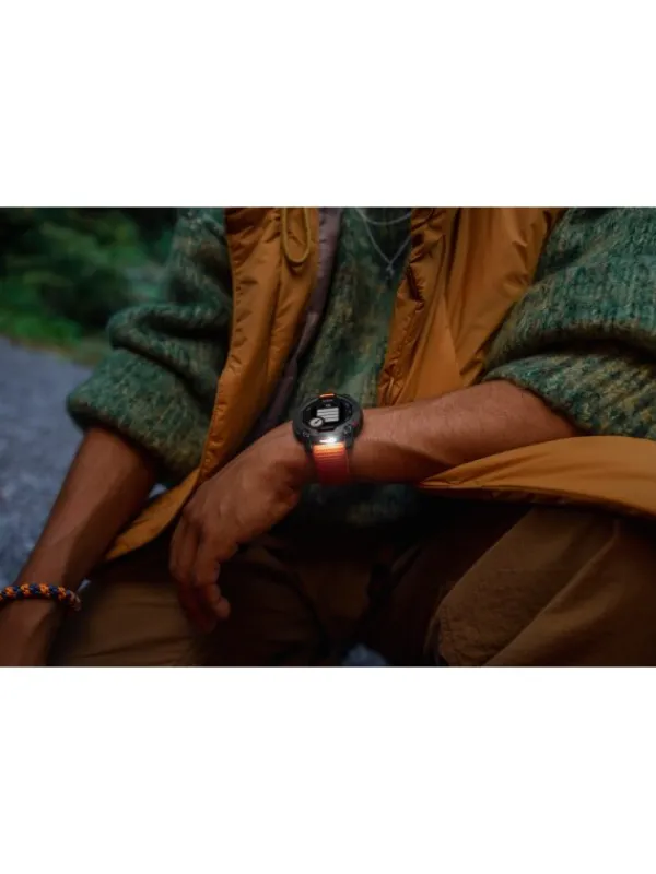 GARMIN Herrenuhren | Damenuhren-Instinct® 3 Solar - 50 mm, Twilight, mit Silikon-Wechselarmband 26 mm Solstice 010-02935-01