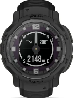 GARMIN Smartwatches | Herrenuhren-Instinct® Crossover Solar – Tactical Edition, Schwarz 45mm 010-02730-00