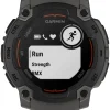 GARMIN Herrenuhren | Damenuhren-Instinct® E - 45 mm, Kohle/Schwarz, mit Silikon-Wechselarmband 22 mm Kohle 010-02933-00