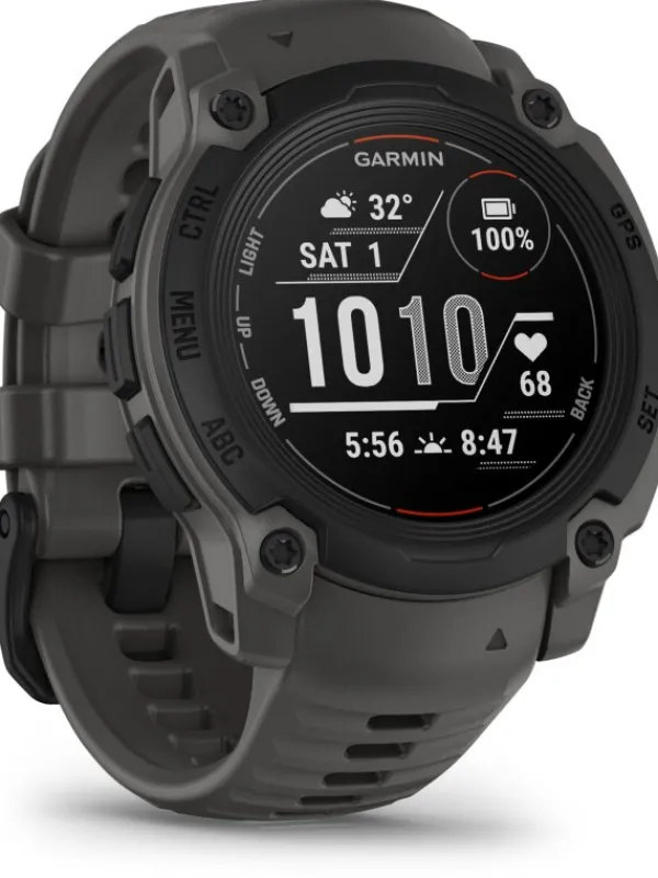 GARMIN Herrenuhren | Damenuhren-Instinct® E - 40 mm, Kohle/Schwarz, mit Silikon-Wechselarmband 20 mm Kohle 010-02932-00