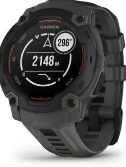 GARMIN Herrenuhren | Damenuhren-Instinct® E - 45 mm, Kohle/Schwarz, mit Silikon-Wechselarmband 22 mm Kohle 010-02933-00