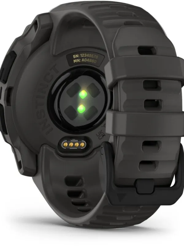 GARMIN Herrenuhren | Damenuhren-Instinct® E - 40 mm, Kohle/Schwarz, mit Silikon-Wechselarmband 20 mm Kohle 010-02932-00